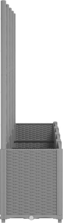 Image du produit vidaXL Pflanzkübel mit Rankgitter PP