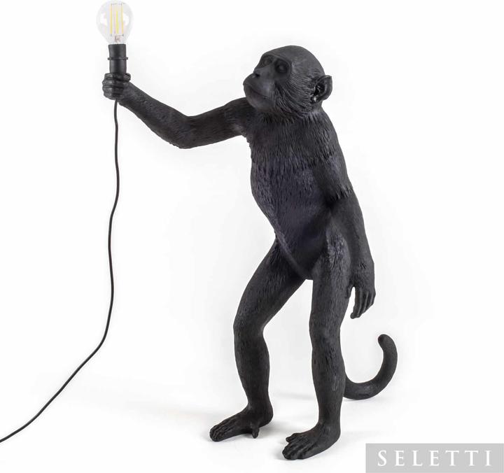Image du produit Seletti Lampe de Singe Noir Lumière Led (E14)