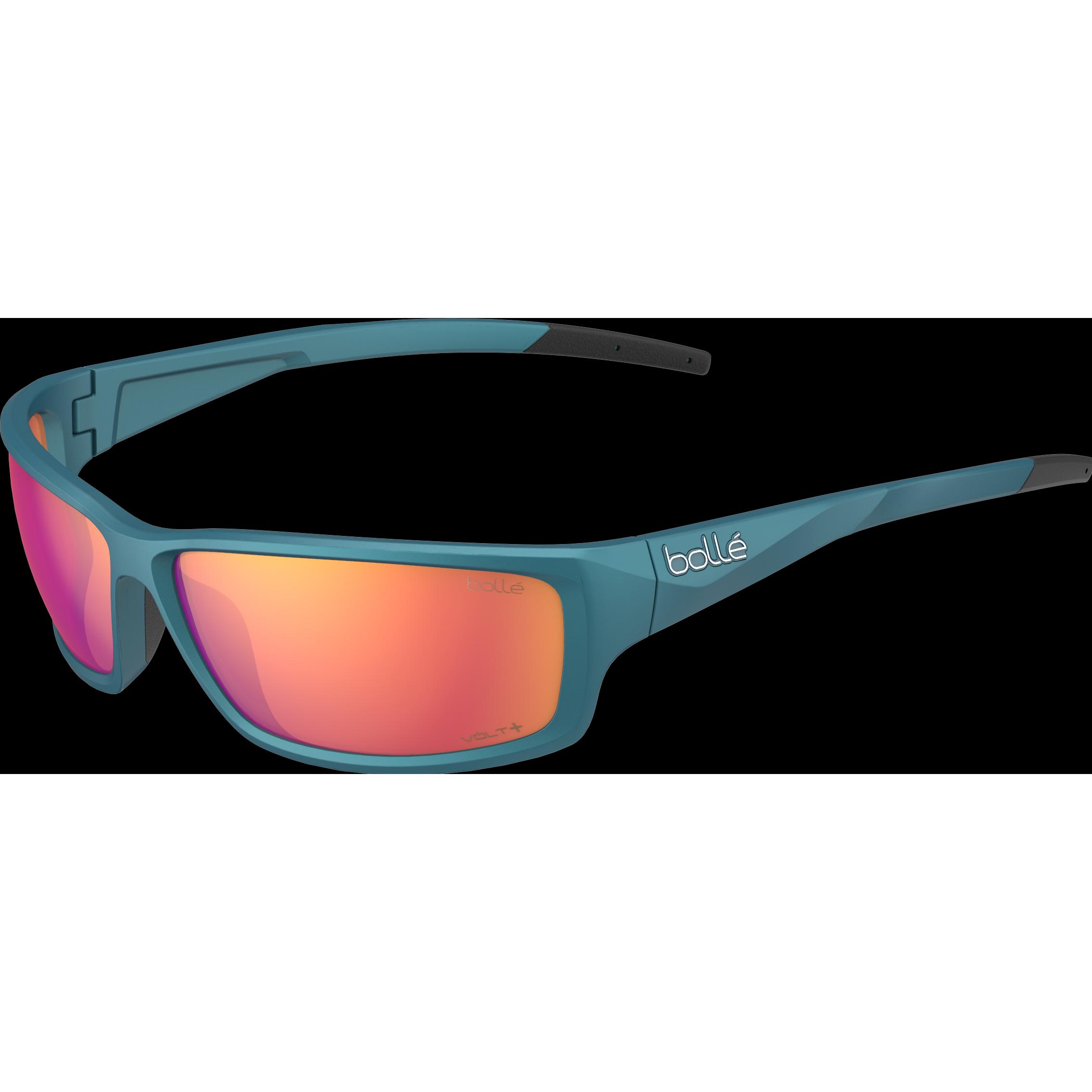Bollé, Herren, Sportbrille, Cerber Polarized S3 (VLT 15%) (Creator Teal Metallic, Volt+ Ruby Polarized S3 (VLT 15%)), Gr...