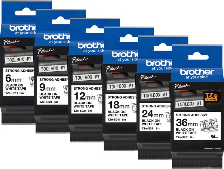 Produktbild Brother Tze-S251 (2.40 cm, Schwarz, Weiss)