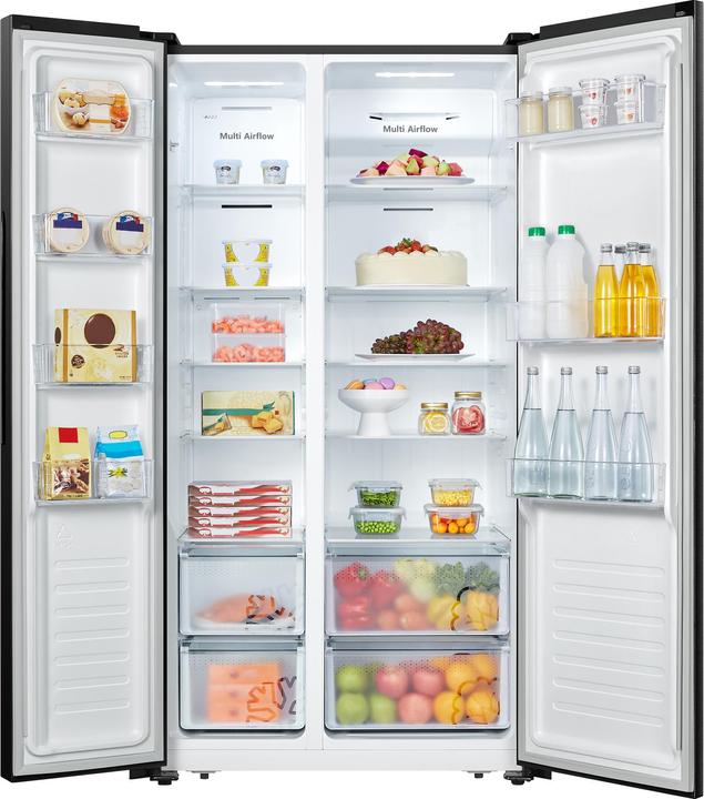 Image du produit Etna AKV678ZWA - Amerikaanse koelkast - Zwart - No-Frost (519 l)