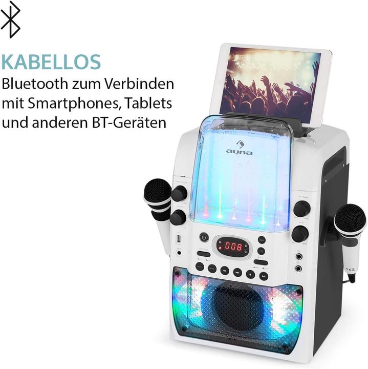 Produktbild Auna Karaoke Anlage Weiss-Grau