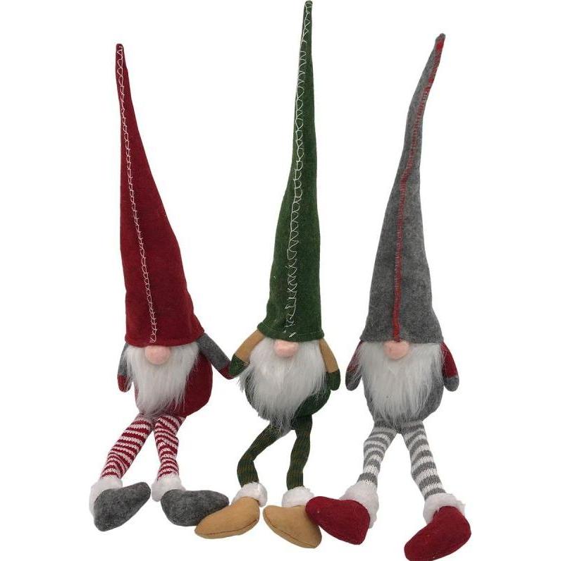 Saska Garden, Decorazione natalizia, Skrzat Krasnal Gnom Dekoracyjny 30+15cm Zielony