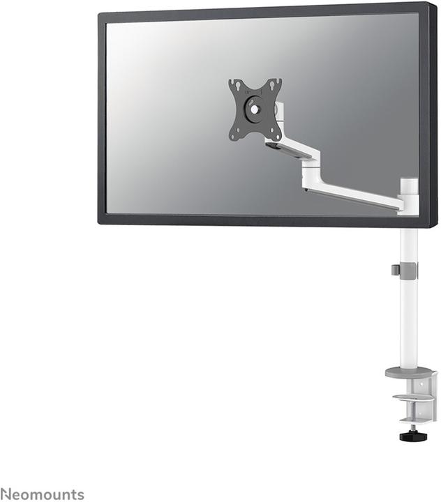 Produktbild Neomounts Tischhalterung 100x100 -8kg 17-27"/h?v/neig/schwenk/Klemme/wei? (Tisch, 27.01", 8 kg)