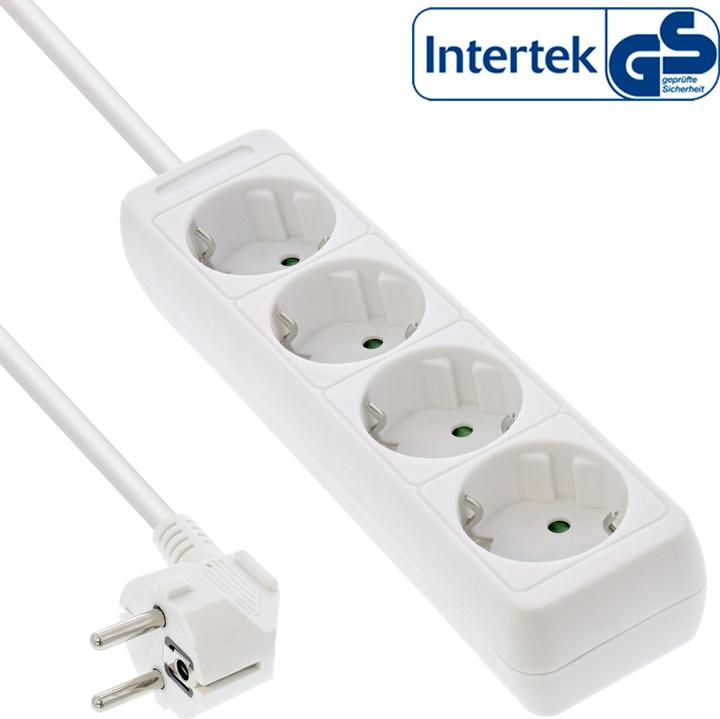 Produktbild InLine Steckdosenleiste (4 x, CEE 7/3, 1.50 m)