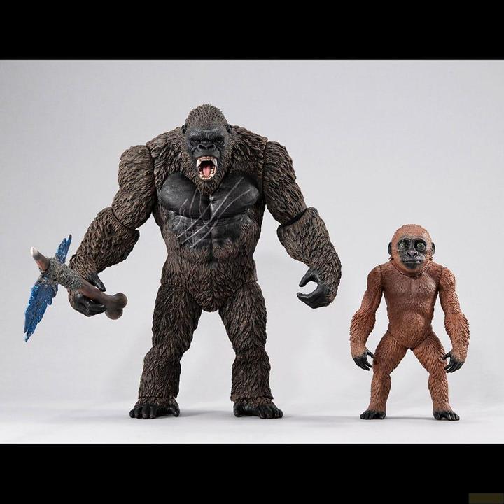 Actual product image Megahouse Godzilla x Kong: The New Empire Ultimate Article Monsters Figures Godzilla & Suko 30 cm