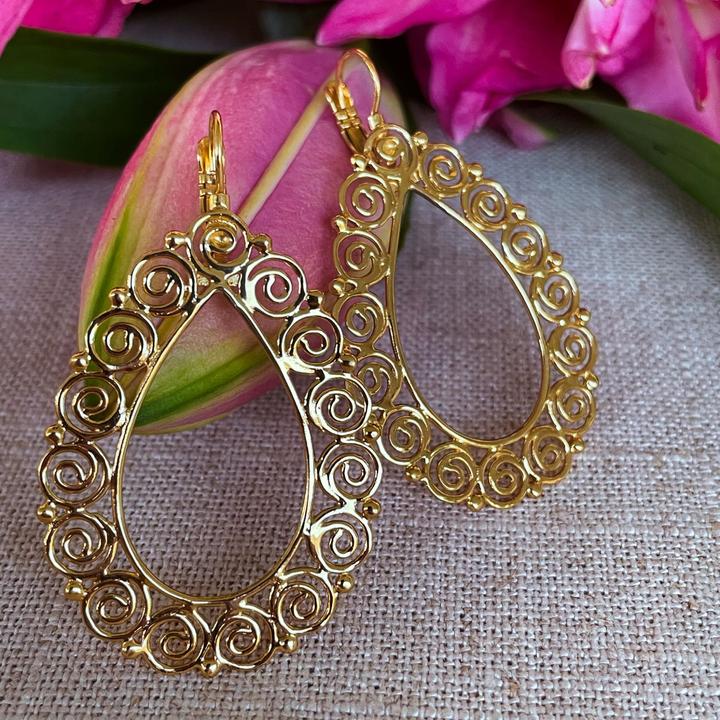 Immagine prodotto Steinkult Ohrringe "Kailani" (Ottone)