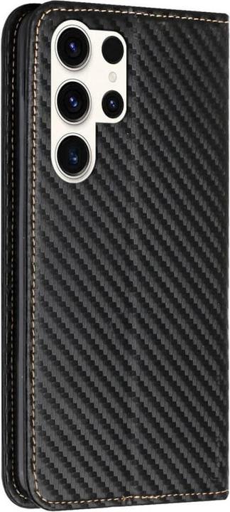 Image du produit Cover-Discount Etui flip look carbone noir (Samsung Galaxy S24 Ultra)