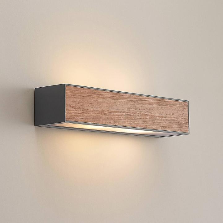 Image du produit Arcchio Applique murale Miraz, E27, aspect bois (E27, IP54)