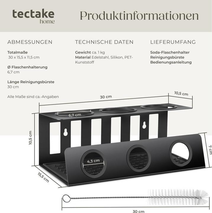 Image du produit tectake Porte-bouteilles TRISO