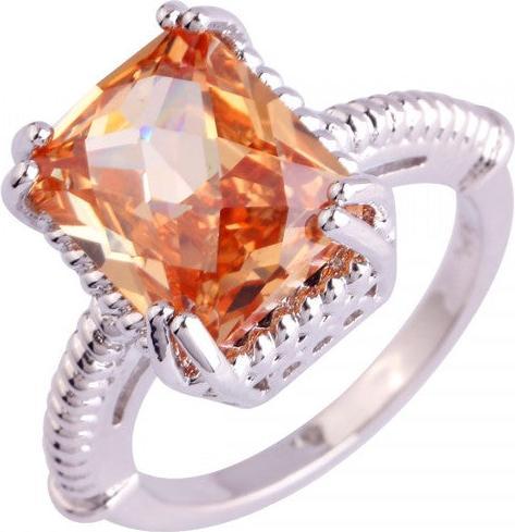 Image du produit Hermex Bague argentée avec morganite - taille 51 / Size 6 (6, 51)