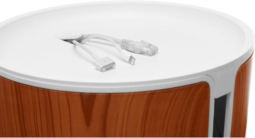 Actual product image BlueLounge CableBin Wood, dark