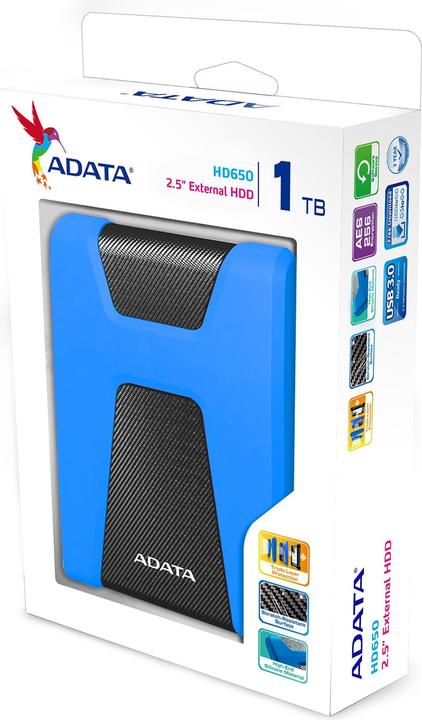 Actual product image Adata DashDrive Durable HD650 (1 TB)