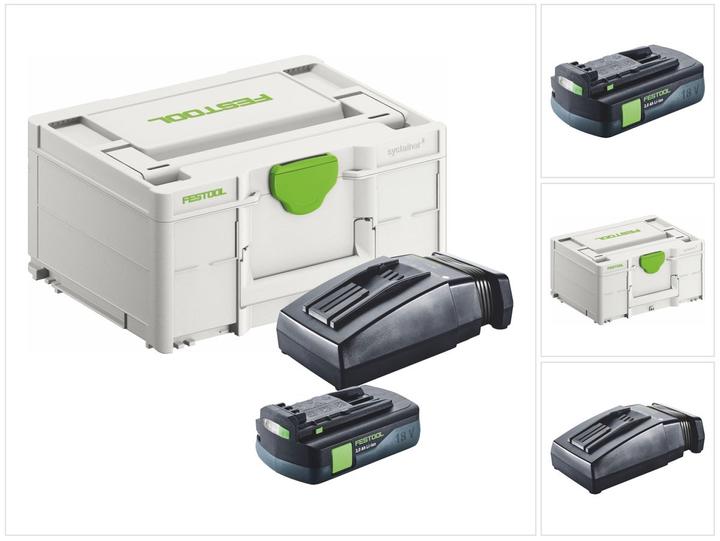 Festool Energie Set 1x BP 18 Li 3,0 C Akku 18 V 3,0 Ah / 3000 mAh Li-Ion ( 577658 ) + TCL 6 (18 V)