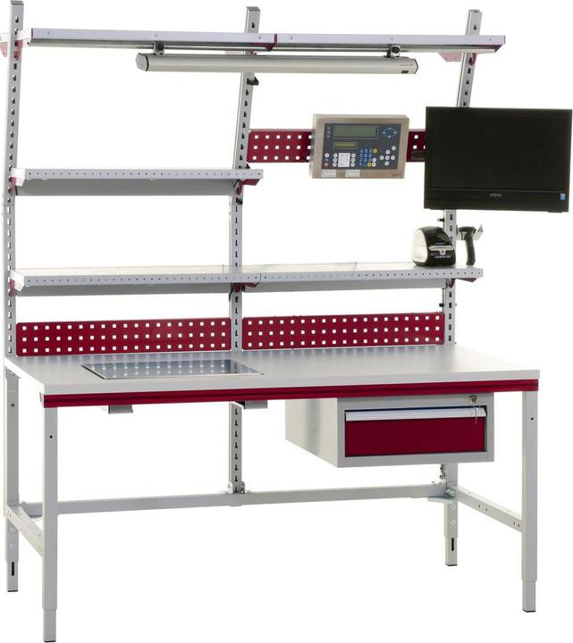 Actual product image Rocholz Hüdig+ Complete Packing Table Compact System Flex (160 x 80 x 140 cm)