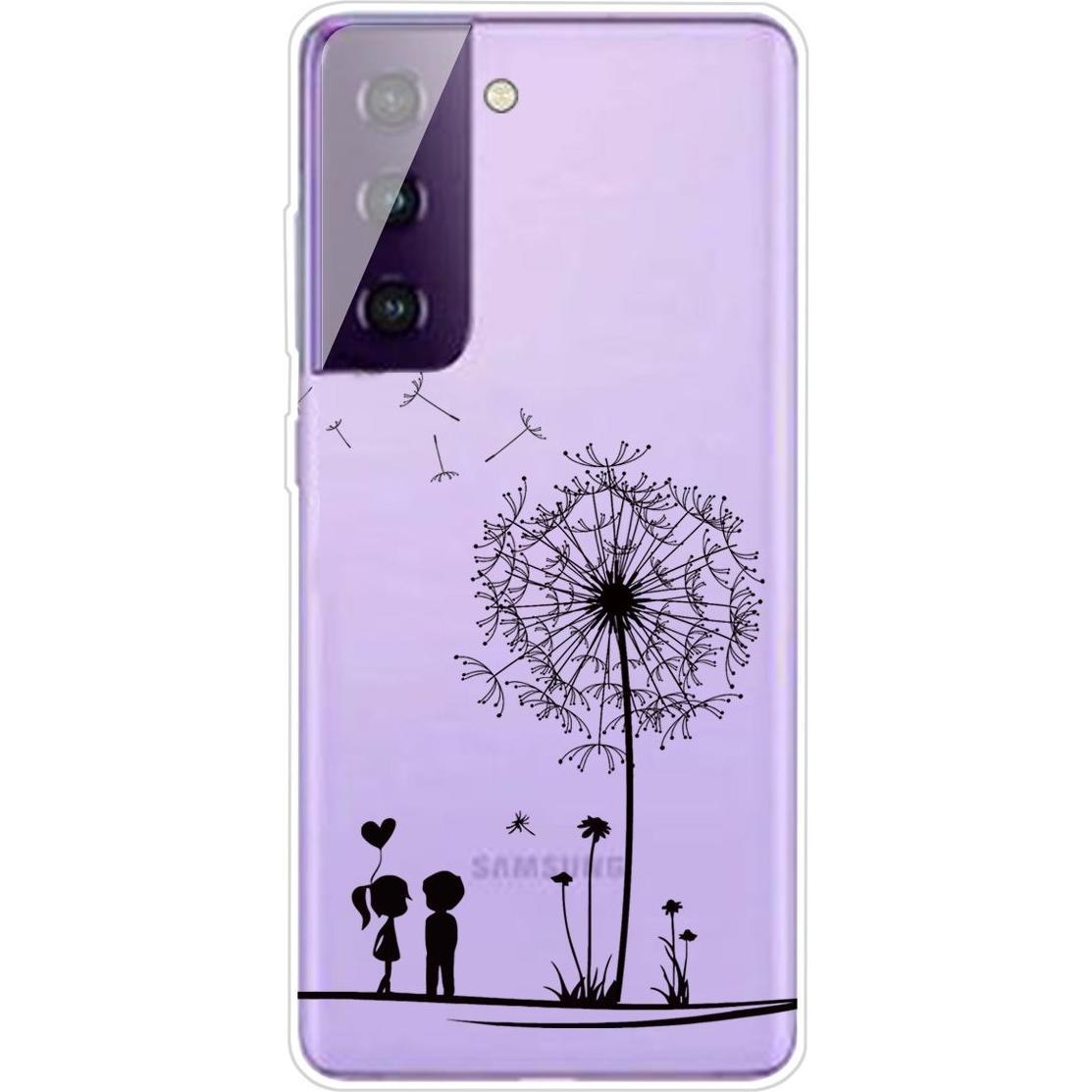 König Design Hülle Handy Schutz für Samsung Galaxy S21 Case Cover Tasche Etuis Transparent (Samsung Galaxy S21+), Smartp...