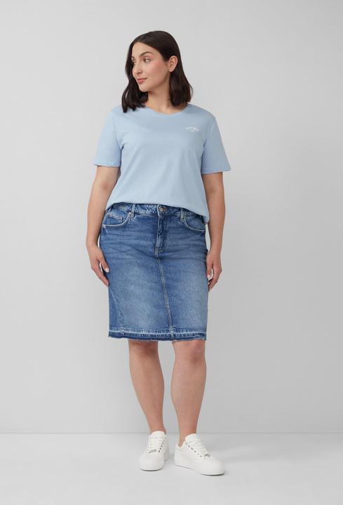 Produktbild S.Oliver Rock Jeansrock mit offenem Saum (48)