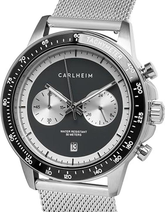 Image du produit Carlheim Montre homme avec chronomètre, étanche 50 mètres, design élégant et durable
