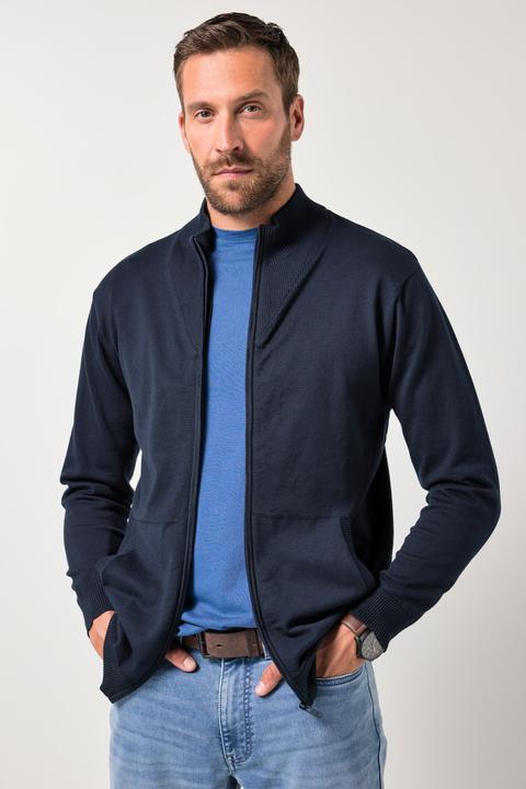 Produktbild JP1880 Strickjacke, Feinstrick, Stehkragen, Zipper, bis 7 XL (L)