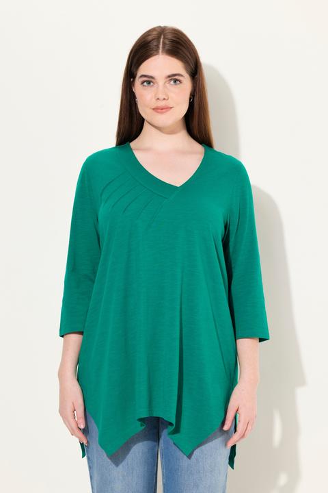 Produktbild Ulla Popken Shirt, A-Linie, V-Ausschnitt, 3/4-Arm (42, 44)