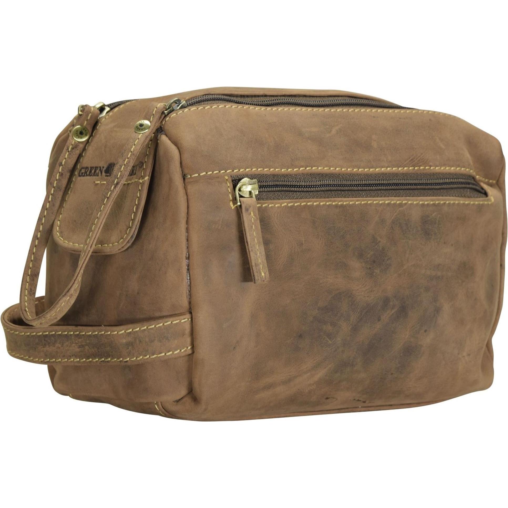 Thumbnail - Greenburry, Necessaire, Kulturbeutel / Beauty Case Vintage 1737 Kulturtasche, Braun, (4 l)