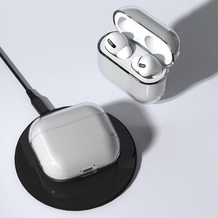 Image du produit Hurtel Coque pour AirPods 3 coque rigide et solide pour casque transparent (cas A) (Couvercle de l'étui de chargement)