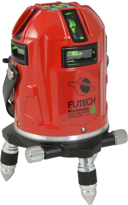 Futech Multicross 8 HPSD Groen Kruislijnlaser in Koffer - 040.08G (Kreuzlinienlaser)