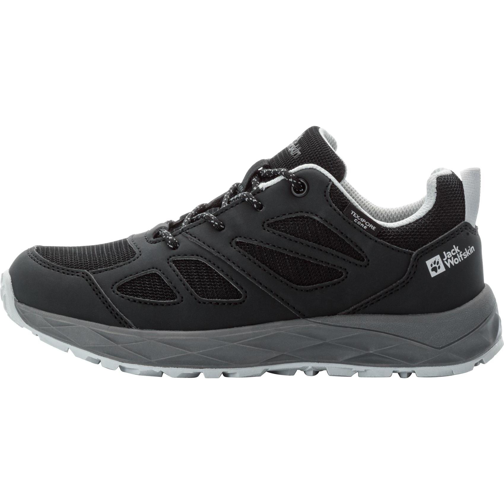 Jack Wolfskin, Unisex, Wanderschuhe, Woodland 2 Texapore Low K (37), Schwarz