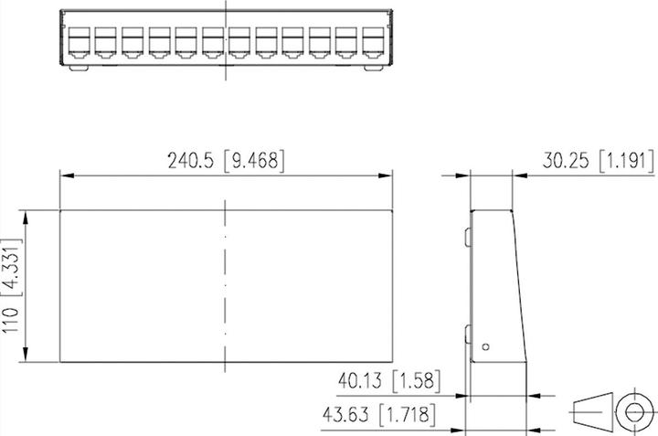 Produktbild Metz Connect E-DAT modul Gehäuse mit modularen Einsätzen