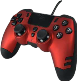Image du produit Steelplay Slim Pack Contrôleur filaire Ruby Red Multi (PS4, PC)
