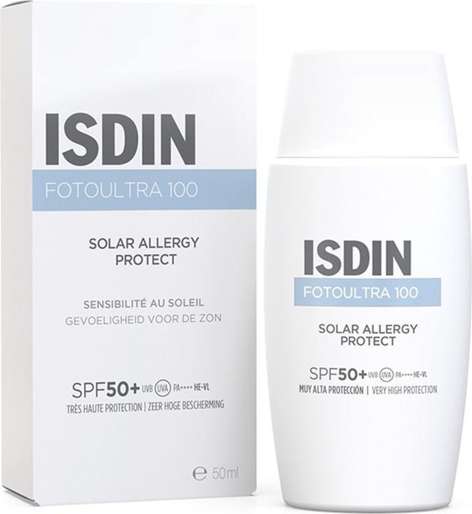 Actual product image Isdin PhotoUltra Solar Allergy SPF50+ (Suntan cream, SPF 50, 50 ml)