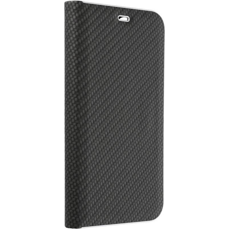 NoName Book case OEM LUNA Book Carbon for Xiaomi Redmi 9AT / Redmi 9A black (Xiaomi Redmi 9A), Cover smartphone, Nero
