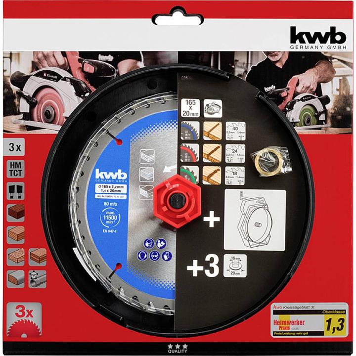 Productafbeelding kwb 586995 Cirkelzaagbladset 190 x 30 mm 1 st.