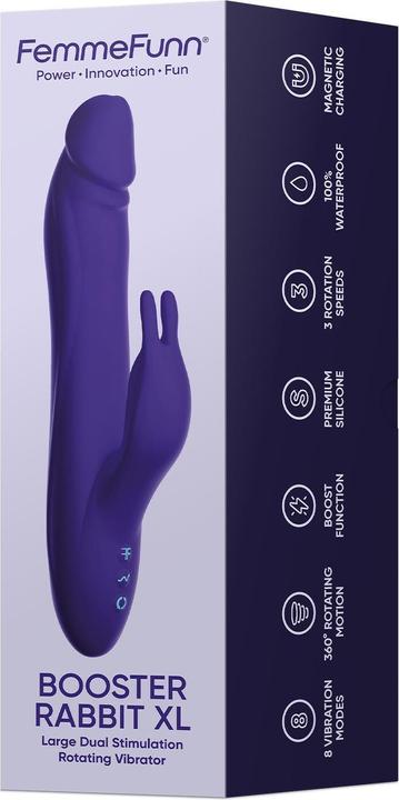 Produktbild Femme Funn Booster Rotating Rabbit Vibrator - Waterproof USB Rechargeable Vibrator 7 Speeds & 360 De