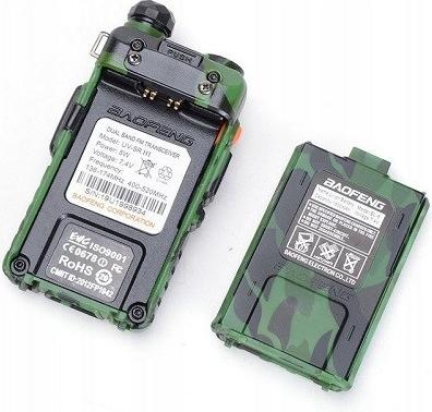 Actual product image Baofeng UV-5R HTQ Camo WALKIE-TALKIE