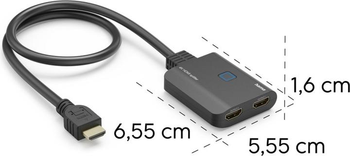 Actual product image Hama 4K HDMI splitter