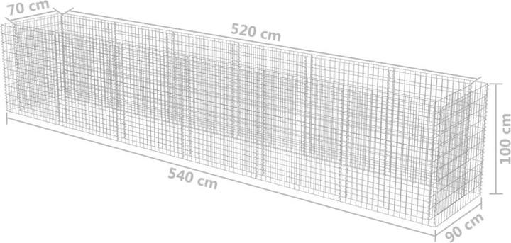 Actual product image vidaXL Gabionen-Hochbeet