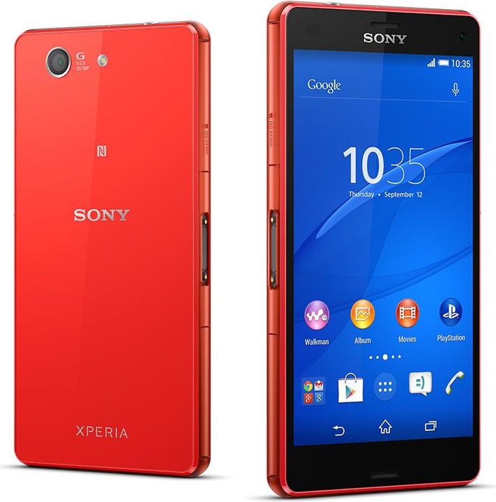 Sony Xperia Z3 Compact (16 GB, Orange, 4.60", Single SIM, 20.70 Mpx, 4G)