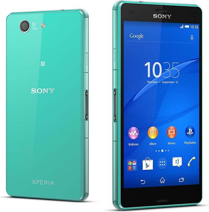 Actual product image Sony Xperia Z3 Compact (16 GB, Green, 4.60", Single SIM, 20.70 Mpx, 4G)