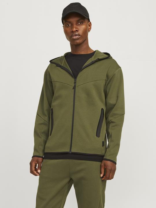 Produktbild Jack & Jones Einfarbig Kapuzenpullover Kapuzenpullover mit Reissverschluss (M)