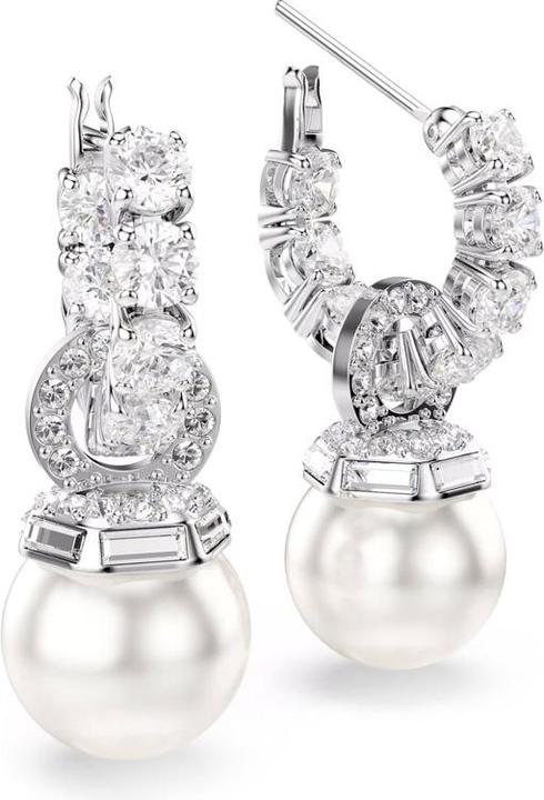 Immagine prodotto Swarovski Matrix Drop Ohrhänger Kristallperle Rundschliff Weiss (Metallo Swarovski)