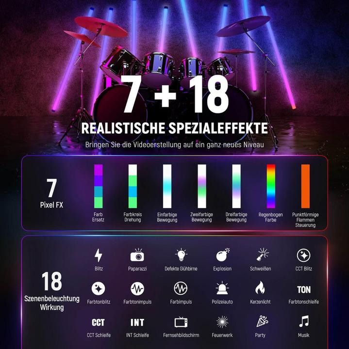 Actual product image Neewer Continuous light MS60C LED photo-video light RGB (Video light)