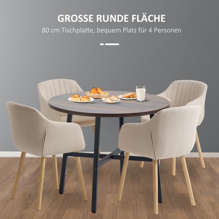 Produktbild Homcom Esstisch (Ø 80 x 75 cm)