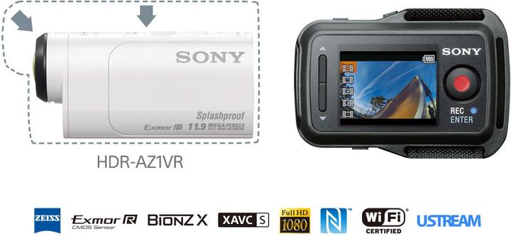 Produktbild Sony HDR AZ1 VB Kit Actioncam Bike Kit (60p, WLAN)