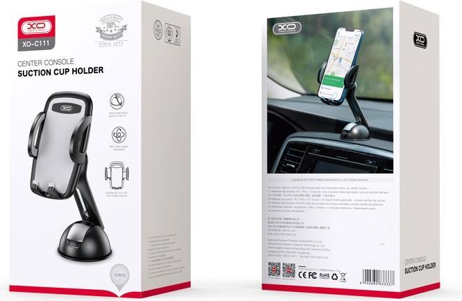 Actual product image xO car holder C111 black with suction cup
