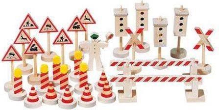 Actual product image Goki Traffic sign II (German, French, Italian, English)