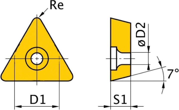 Optimum Carbide replacement inserts ISO TCMT110204