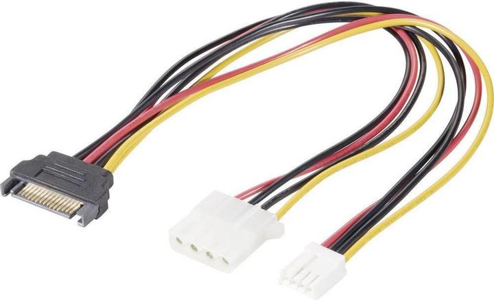 Actual product image Renkforce SATA to IDE+Floppy power adapter cable 20 cm