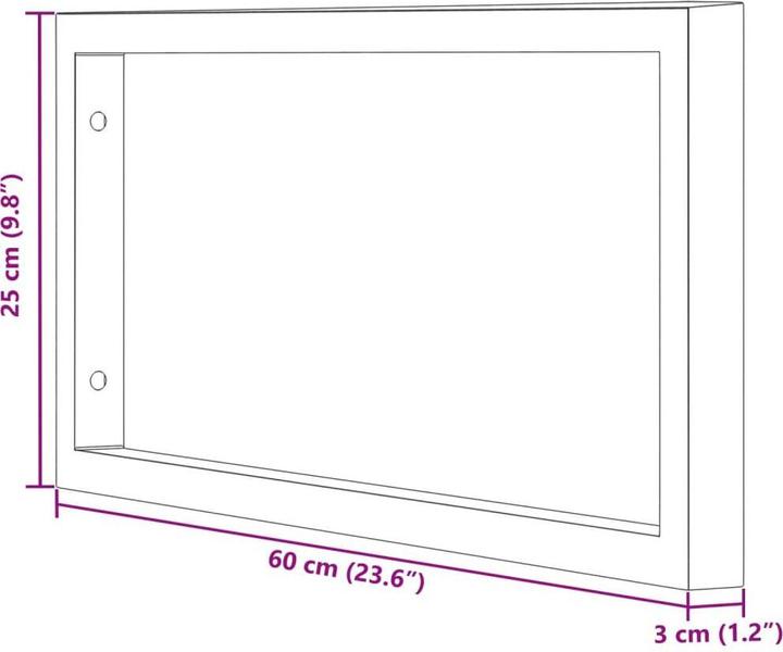 Image du produit vidaXL Waschtisch-Halterung