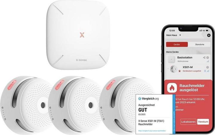 Actual product image X-Sense Smoke alarm set